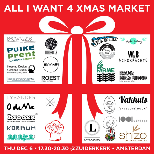 Kerstmarkt EnvelopeBook envelope book Zuiderkerk Amsterdam