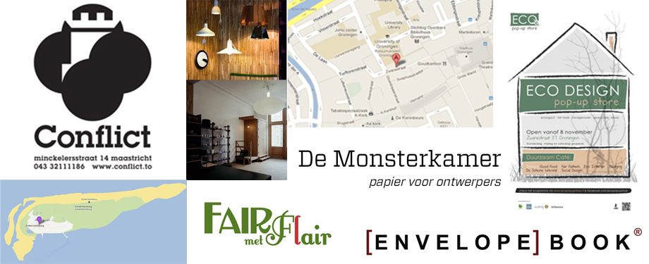 Conflict design Monsterkamer Schiermonnikoog EnvelopeBook envelope book