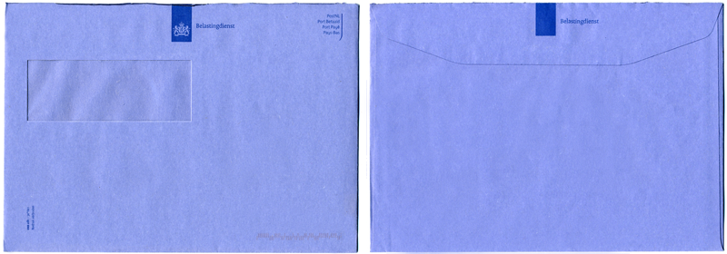 blauwe belastingdienst envelop EnvelopeBook envelope book
