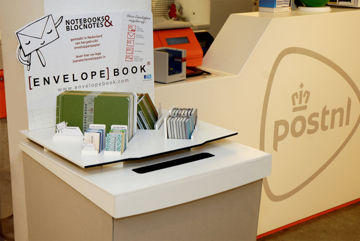 EnvelopeBook display bij PostNL Singel Amsterdam