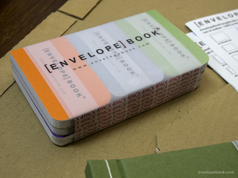 4x7 blocnotes multipack envelopebook